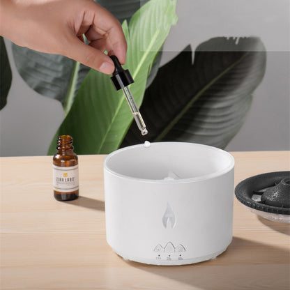 Two-Color Spray Round Volcano Humidifier