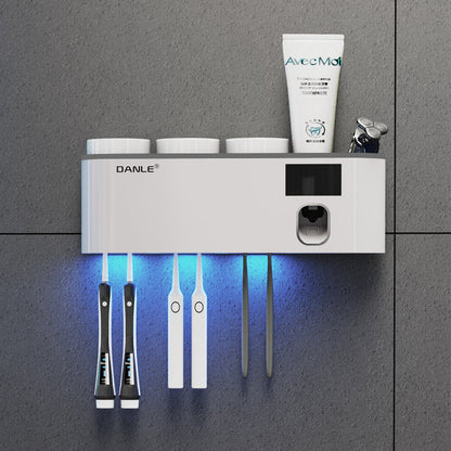 Smart UV Toothbrush Sanitizer Holder For Bathroom