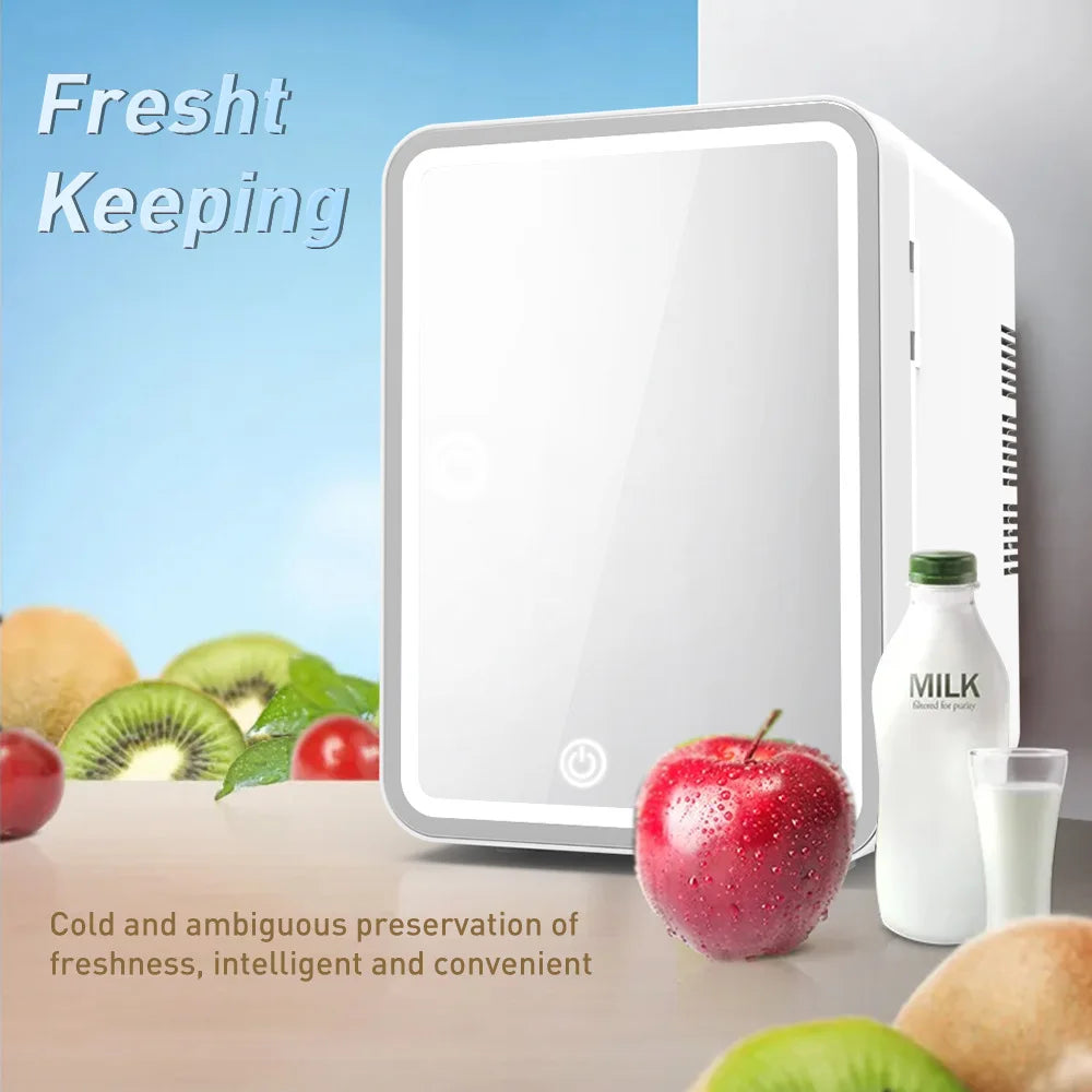 Portable Mini Fridge For Cosmetics Or Snacks, Perfect For Bedroom Or Bathroom