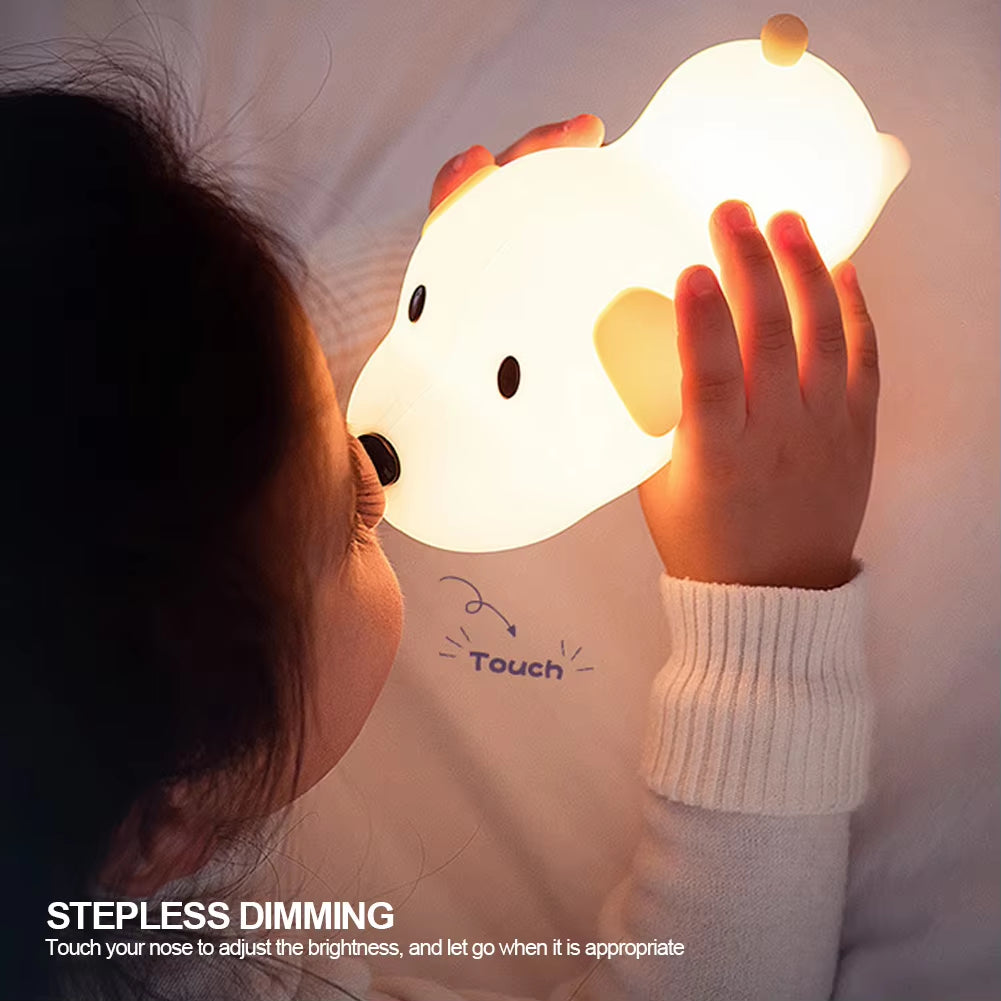 Puppy Silicone Bedroom Lamp 