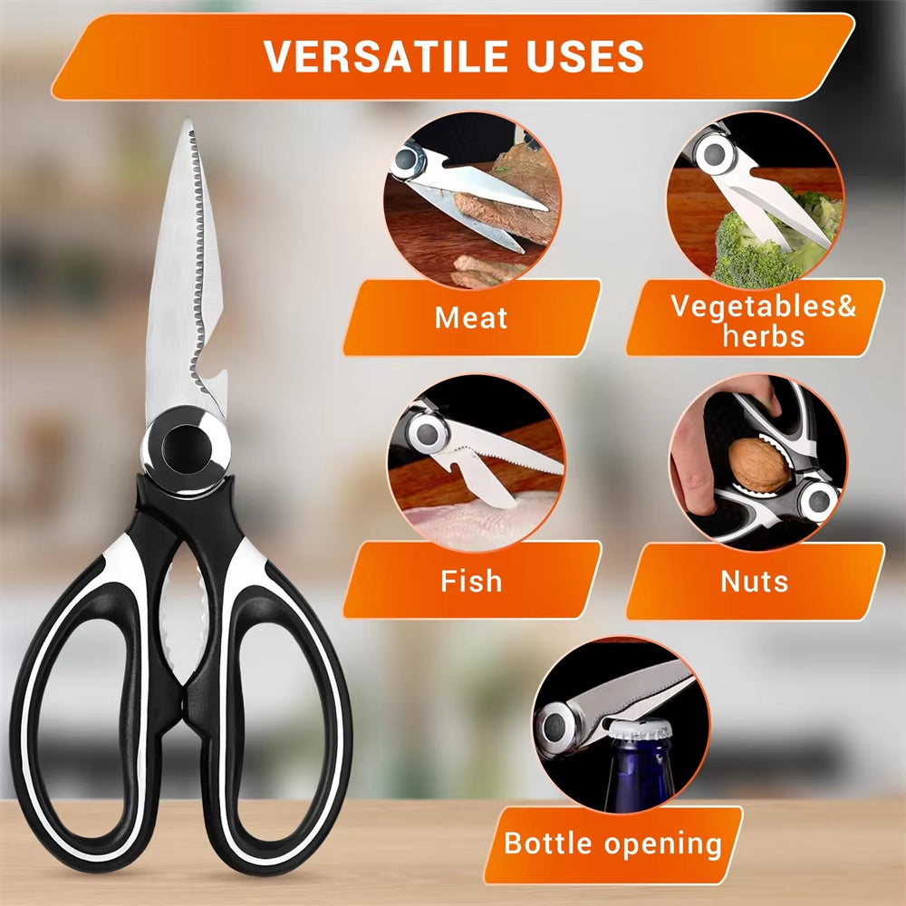  Kitchen Shears with Cover Scissors 