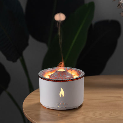 Two-Color Spray Round Volcano Humidifier