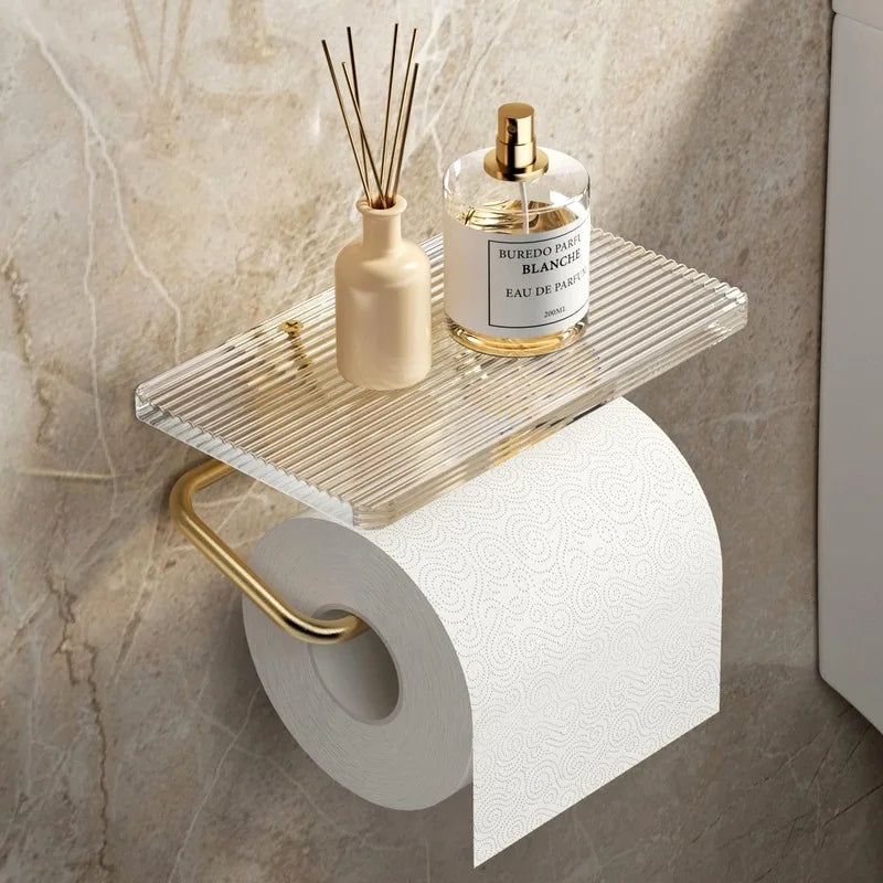 Luxury Gold Bathroom Paper Roll Holder