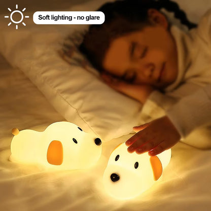 Puppy Silicone Bedroom Lamp 