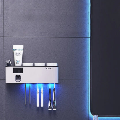 Smart UV Toothbrush Sanitizer Holder For Bathroom