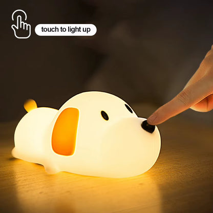 Puppy Silicone Bedroom Lamp 