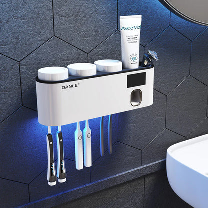 Smart UV Toothbrush Sanitizer Holder For Bathroom