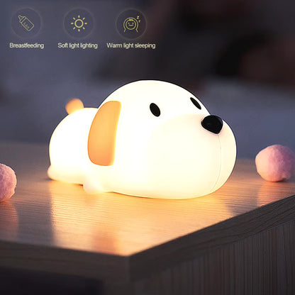 Puppy Silicone Bedroom Lamp 